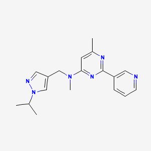 N-[(1-isopropyl-1H-pyrazol-4-yl)methyl]-N,6-dimethyl-2-pyridin-3-ylpyrimidin-4-amine