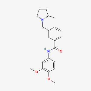 N-(3,4-dimethoxyphenyl)-3-[(2-methylpyrrolidin-1-yl)methyl]benzamide