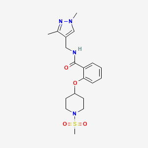 N-[(1,3-dimethyl-1H-pyrazol-4-yl)methyl]-2-{[1-(methylsulfonyl)-4-piperidinyl]oxy}benzamide