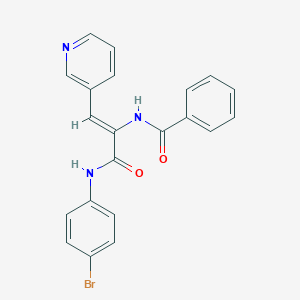 N-[1-[(4-bromoanilino)carbonyl]-2-(3-pyridinyl)vinyl]benzamide