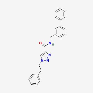 N-(3-biphenylylmethyl)-1-(2-phenylethyl)-1H-1,2,3-triazole-4-carboxamide