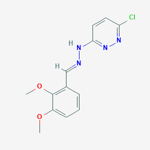 molecular formula C13H13ClN4O2 B378387 2,3-Dimethoxybenzaldehyde (6-chloro-3-pyridazinyl)hydrazone 