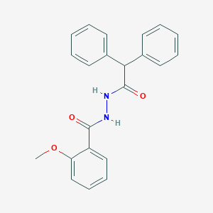molecular formula C22H20N2O3 B378388 N'-(diphenylacetyl)-2-methoxybenzohydrazide CAS No. 331636-10-3