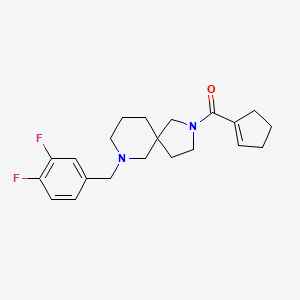 2-(1-cyclopenten-1-ylcarbonyl)-7-(3,4-difluorobenzyl)-2,7-diazaspiro[4.5]decane