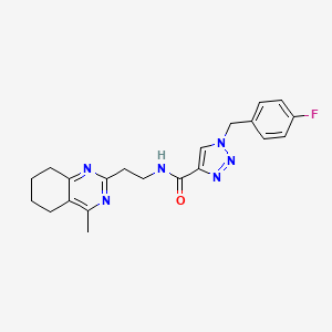 1-(4-fluorobenzyl)-N-[2-(4-methyl-5,6,7,8-tetrahydro-2-quinazolinyl)ethyl]-1H-1,2,3-triazole-4-carboxamide