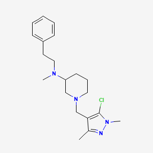 1-[(5-chloro-1,3-dimethyl-1H-pyrazol-4-yl)methyl]-N-methyl-N-(2-phenylethyl)-3-piperidinamine