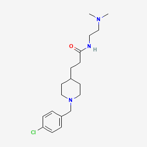 molecular formula C19H30ClN3O B3783995 3-[1-(4-chlorobenzyl)-4-piperidinyl]-N-[2-(dimethylamino)ethyl]propanamide 