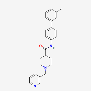 N-[4-(3-methylphenyl)phenyl]-1-(pyridin-3-ylmethyl)piperidine-4-carboxamide