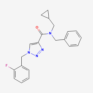 N-benzyl-N-(cyclopropylmethyl)-1-(2-fluorobenzyl)-1H-1,2,3-triazole-4-carboxamide