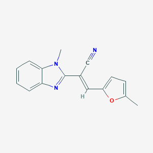 2-(1-methyl-1H-benzimidazol-2-yl)-3-(5-methyl-2-furyl)acrylonitrile