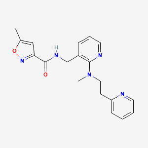 molecular formula C19H21N5O2 B3784100 5-methyl-N-[(2-{methyl[2-(2-pyridinyl)ethyl]amino}-3-pyridinyl)methyl]-3-isoxazolecarboxamide 