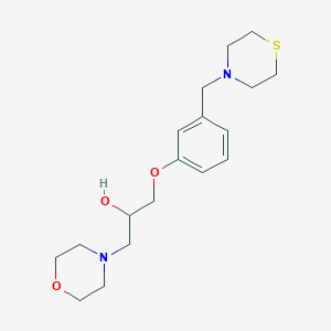 1-(4-morpholinyl)-3-[3-(4-thiomorpholinylmethyl)phenoxy]-2-propanol