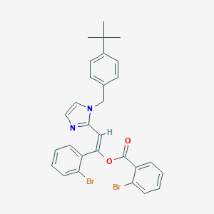 1-(2-bromophenyl)-2-[1-(4-tert-butylbenzyl)-1H-imidazol-2-yl]vinyl 2-bromobenzoate