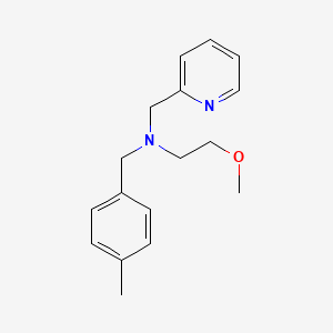 molecular formula C17H22N2O B3784172 (2-methoxyethyl)(4-methylbenzyl)(pyridin-2-ylmethyl)amine 