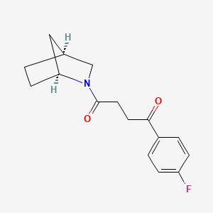 4-[(1S*,4S*)-2-azabicyclo[2.2.1]hept-2-yl]-1-(4-fluorophenyl)-4-oxo-1-butanone