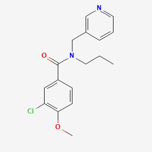 3-chloro-4-methoxy-N-propyl-N-(pyridin-3-ylmethyl)benzamide