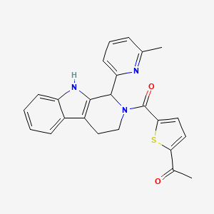 1-(5-{[1-(6-methyl-2-pyridinyl)-1,3,4,9-tetrahydro-2H-beta-carbolin-2-yl]carbonyl}-2-thienyl)ethanone