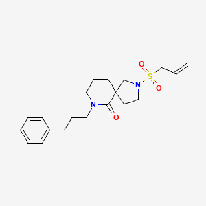 2-(allylsulfonyl)-7-(3-phenylpropyl)-2,7-diazaspiro[4.5]decan-6-one