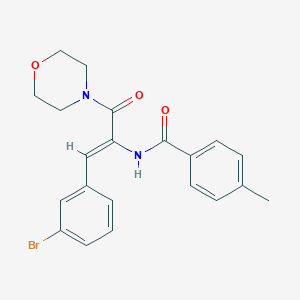 N-[2-(3-bromophenyl)-1-(4-morpholinylcarbonyl)vinyl]-4-methylbenzamide