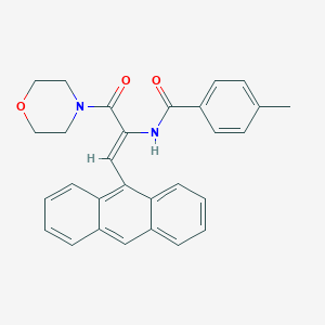 N-[2-(9-anthryl)-1-(4-morpholinylcarbonyl)vinyl]-4-methylbenzamide