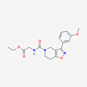 ethyl N-{[3-(3-methoxyphenyl)-6,7-dihydroisoxazolo[4,5-c]pyridin-5(4H)-yl]carbonyl}glycinate