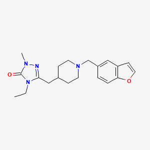 molecular formula C20H26N4O2 B3784406 5-{[1-(1-benzofuran-5-ylmethyl)piperidin-4-yl]methyl}-4-ethyl-2-methyl-2,4-dihydro-3H-1,2,4-triazol-3-one 