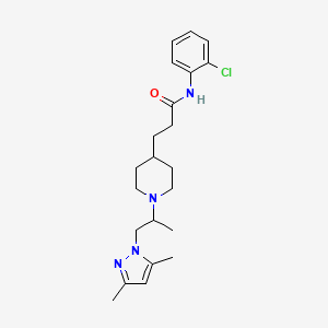 N-(2-chlorophenyl)-3-{1-[2-(3,5-dimethyl-1H-pyrazol-1-yl)-1-methylethyl]-4-piperidinyl}propanamide