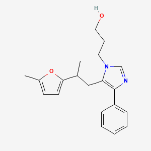 3-{5-[2-(5-methyl-2-furyl)propyl]-4-phenyl-1H-imidazol-1-yl}propan-1-ol