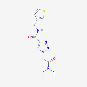 1-[2-(diethylamino)-2-oxoethyl]-N-(3-thienylmethyl)-1H-1,2,3-triazole-4-carboxamide