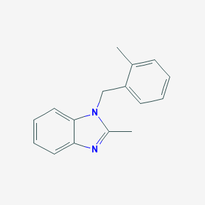 molecular formula C16H16N2 B378447 2-Methyl-1-[(2-methylphenyl)methyl]benzimidazole 