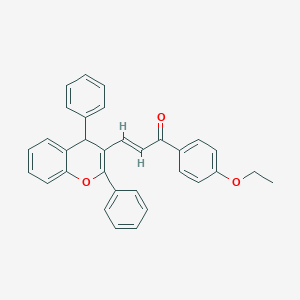 3-(2,4-diphenyl-4H-chromen-3-yl)-1-(4-ethoxyphenyl)-2-propen-1-one