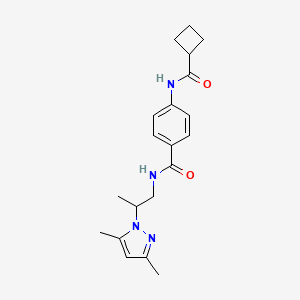 4-[(cyclobutylcarbonyl)amino]-N-[2-(3,5-dimethyl-1H-pyrazol-1-yl)propyl]benzamide