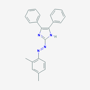 molecular formula C23H20N4 B378459 2-[(2,4-dimethylphenyl)diazenyl]-4,5-diphenyl-1H-imidazole 