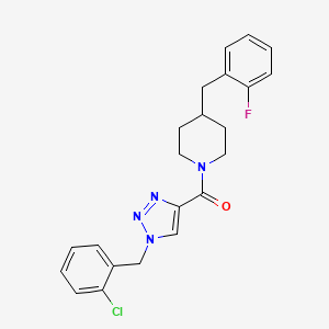 1-{[1-(2-chlorobenzyl)-1H-1,2,3-triazol-4-yl]carbonyl}-4-(2-fluorobenzyl)piperidine