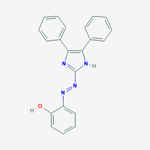 molecular formula C21H16N4O B378460 2-[(4,5-diphenyl-1H-imidazol-2-yl)diazenyl]phenol CAS No. 60037-63-0