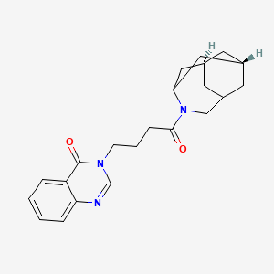 molecular formula C22H27N3O2 B3784629 3-{4-[(1R*,3s,6r,8S*)-4-azatricyclo[4.3.1.1~3,8~]undec-4-yl]-4-oxobutyl}quinazolin-4(3H)-one 