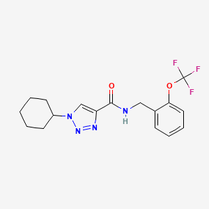 1-cyclohexyl-N-[2-(trifluoromethoxy)benzyl]-1H-1,2,3-triazole-4-carboxamide