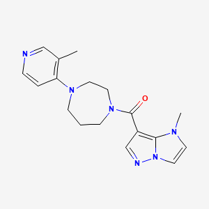 1-methyl-7-{[4-(3-methylpyridin-4-yl)-1,4-diazepan-1-yl]carbonyl}-1H-imidazo[1,2-b]pyrazole