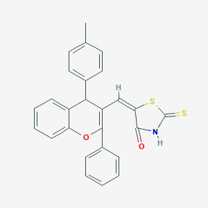 5-{[4-(4-methylphenyl)-2-phenyl-4H-chromen-3-yl]methylene}-2-thioxo-1,3-thiazolidin-4-one