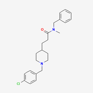 molecular formula C23H29ClN2O B3784746 N-benzyl-3-[1-(4-chlorobenzyl)-4-piperidinyl]-N-methylpropanamide 