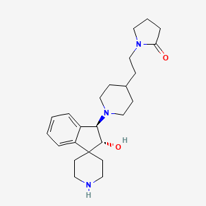 1-[2-[1-[(1R,2R)-2-hydroxyspiro[1,2-dihydroindene-3,4'-piperidine]-1-yl]piperidin-4-yl]ethyl]pyrrolidin-2-one