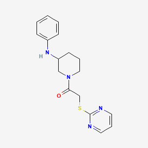 molecular formula C17H20N4OS B3784815 N-phenyl-1-[(2-pyrimidinylthio)acetyl]-3-piperidinamine 