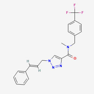 N-methyl-1-[(2E)-3-phenyl-2-propen-1-yl]-N-[4-(trifluoromethyl)benzyl]-1H-1,2,3-triazole-4-carboxamide