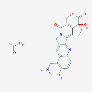 molecular formula C25H27N3O7 B037849 托泊替康醋酸酯 CAS No. 123948-88-9