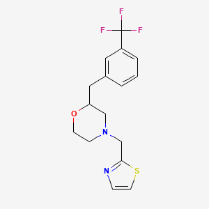 4-(1,3-thiazol-2-ylmethyl)-2-[3-(trifluoromethyl)benzyl]morpholine