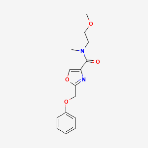 N-(2-methoxyethyl)-N-methyl-2-(phenoxymethyl)-1,3-oxazole-4-carboxamide