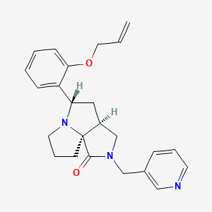 molecular formula C24H27N3O2 B3784969 (3aS*,5S*,9aS*)-5-[2-(allyloxy)phenyl]-2-(3-pyridinylmethyl)hexahydro-7H-pyrrolo[3,4-g]pyrrolizin-1(2H)-one 