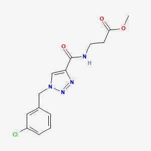 methyl N-{[1-(3-chlorobenzyl)-1H-1,2,3-triazol-4-yl]carbonyl}-beta-alaninate