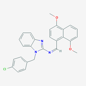 N-[1-(4-chlorobenzyl)-1H-benzimidazol-2-yl]-N-[(4,8-dimethoxy-1-naphthyl)methylene]amine