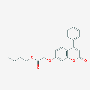 butyl [(2-oxo-4-phenyl-2H-chromen-7-yl)oxy]acetate